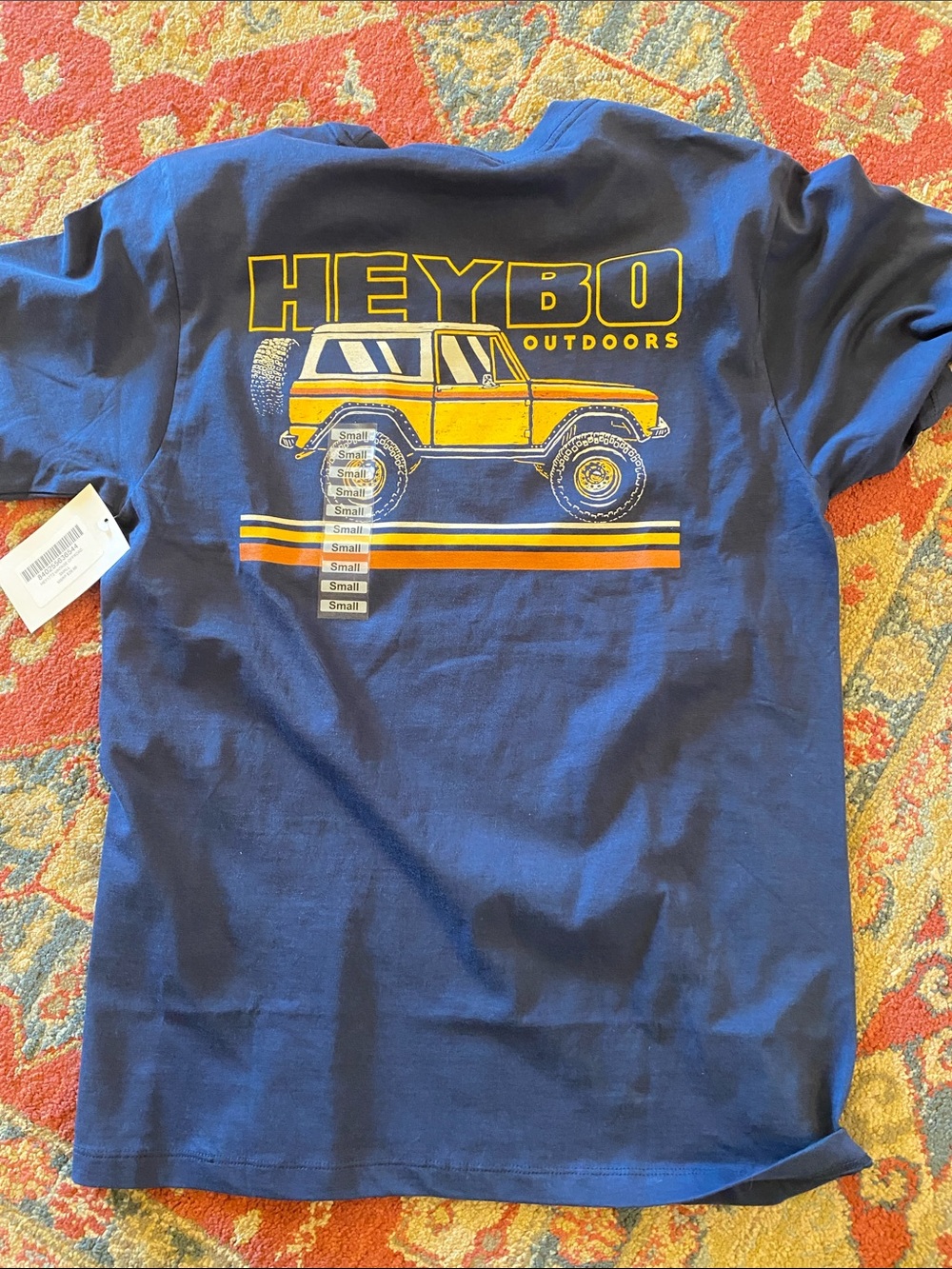 Heybo Outdoors Men’s Short Sleeve Navy Graphic Tee